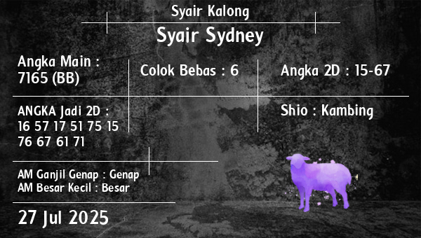 Syair Kalong - Syair Sydney
