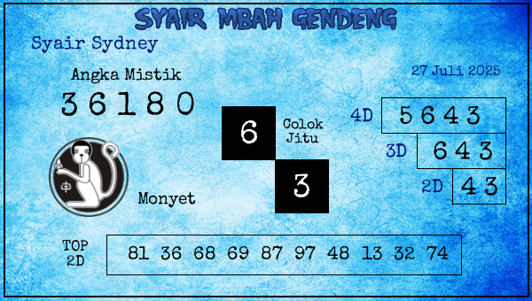  - Syair Sydney