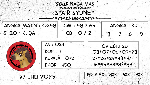 SYAIR NAGA MAS - Syair Sydney
